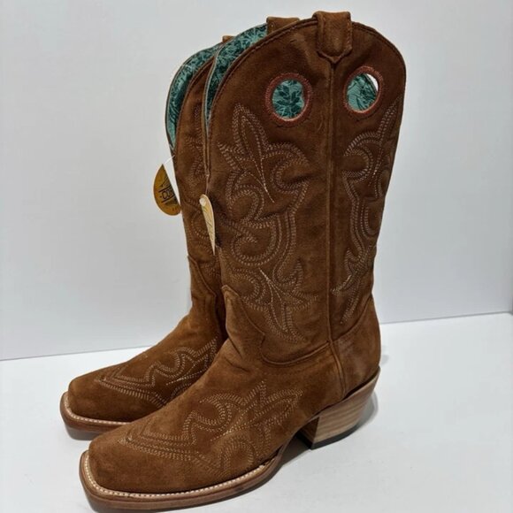Corral Women’s Shedron Suede Western Boots Brown, Size 7 M - Picture 5 of 6